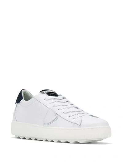 Shop Philippe Model Low Top Platform Sneakers In White