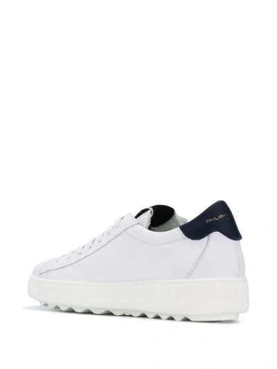 Shop Philippe Model Low Top Platform Sneakers In White