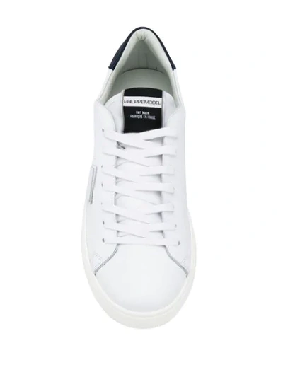 Shop Philippe Model Low Top Platform Sneakers In White