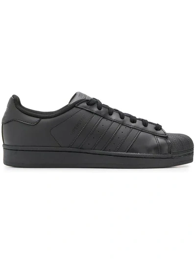 Adidas Originals Black Superstar Sneakers In Black/black | ModeSens