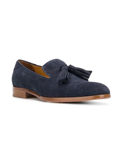 Shop Jimmy Choo Foxley Slippers In Blue