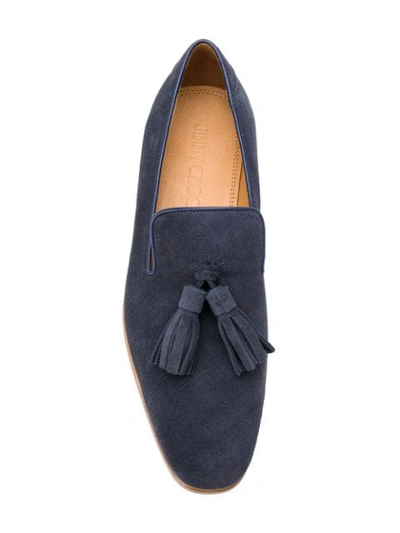 Shop Jimmy Choo Foxley Slippers In Blue