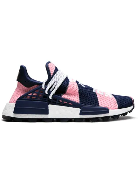 Adidas X Pharrell Wililams X Bbc Nmd Hu Trail Sneakers in Pink Adidas X Pharrell Wililams X Bbc Nmd Hu Trail Sneakers in Pink