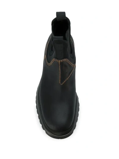 Shop Prada Slip-on Boots In Black