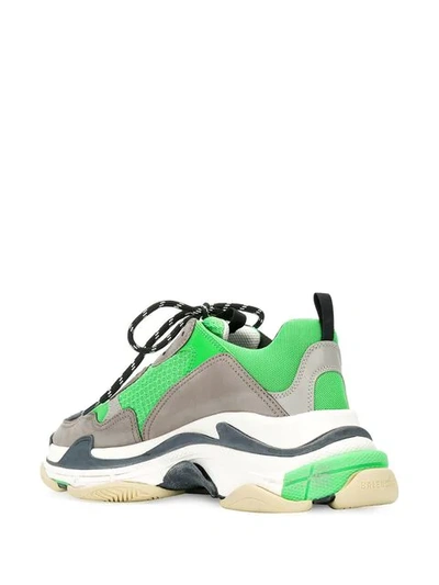 Shop Balenciaga Triple S Sneakers In Grey
