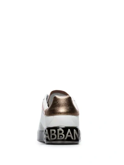 Shop Dolce & Gabbana Portofino Melt Sneakers In White