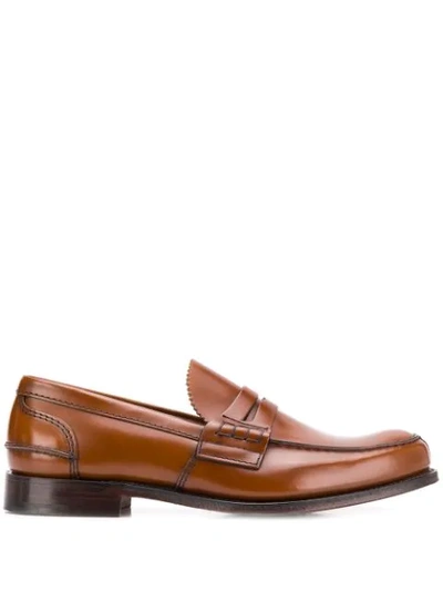 Shop Church's Tunbridge Penny Loafers In Brown