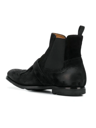 Shop Church's Buckle Detail Ankle Boot In Black