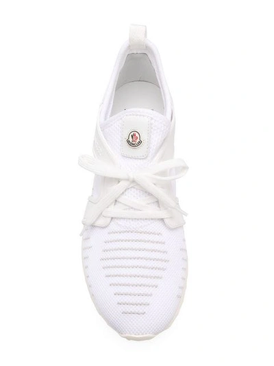 Shop Moncler Emilien Lace-up Sneakers In White