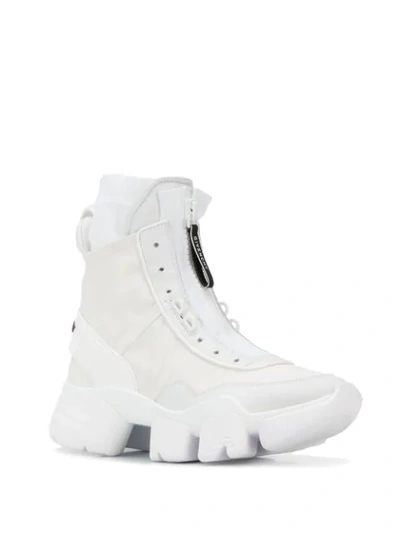 Shop Givenchy Jaw High Sneakers In White