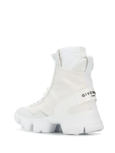 Shop Givenchy Jaw High Sneakers In White