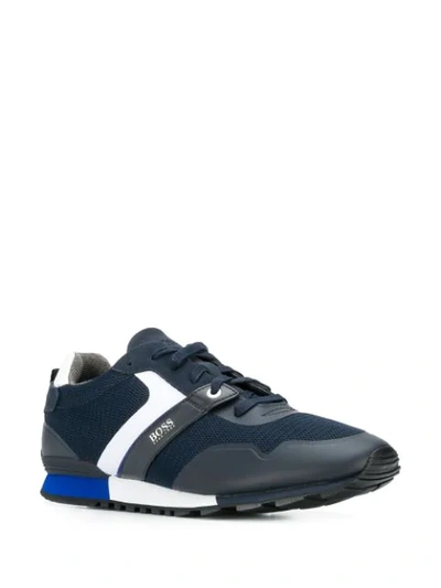 Shop Hugo Boss Low Top Trainers In Blue