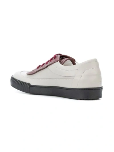 Shop Marni Colour Blocked Sneakers In Neutrals