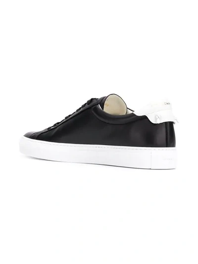 Shop Givenchy Perforated Logo Sneakers In Black