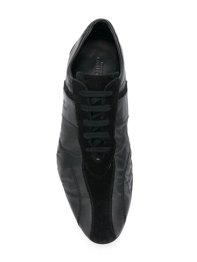 Pre-owned Versace 1990's Lace-up Shoes In Black