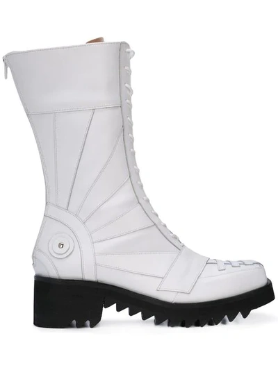 Shop Charles Jeffrey Loverboy 'brachiosaurus' Stiefel In White