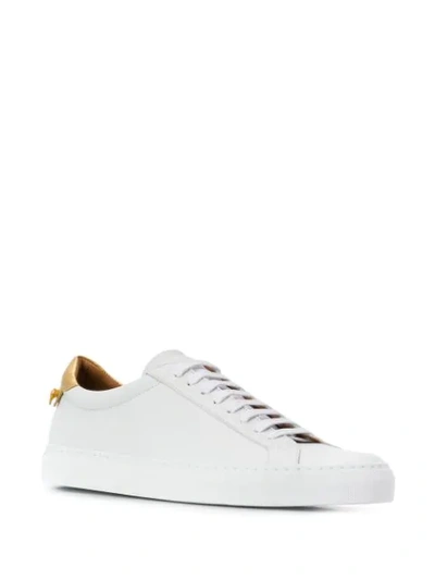 Shop Givenchy Metallic Counter Sneakers In White
