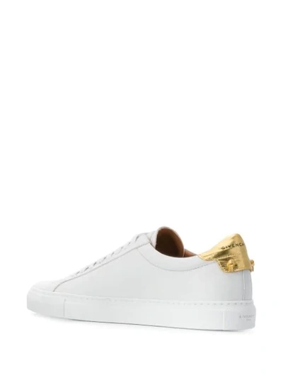 GIVENCHY METALLIC COUNTER SNEAKERS - 白色