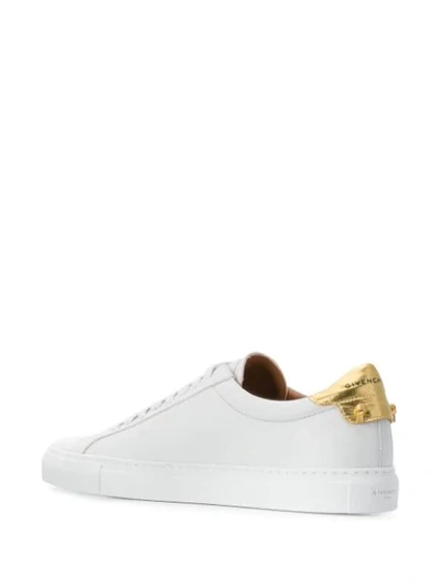 Shop Givenchy Metallic Counter Sneakers In White