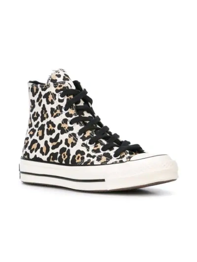 Shop Converse Chuck 70 Leopard-print Sneakers In White