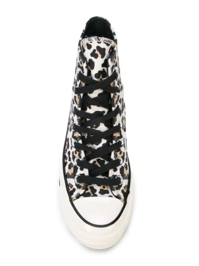 Shop Converse Chuck 70 Leopard-print Sneakers In White