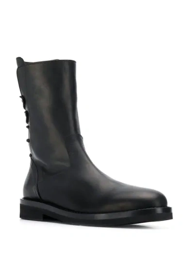 Shop Ann Demeulemeester Army Boots In Black
