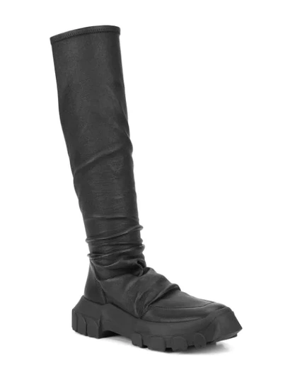 Shop Rick Owens Stretch Hiking Sock Boots - Farfetch In Black
