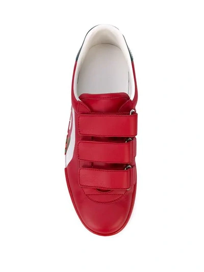 Shop Gucci Rainbow Sneakers In 6466 Red