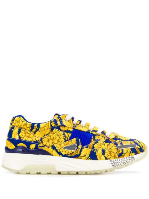 versace sneakers blue and gold