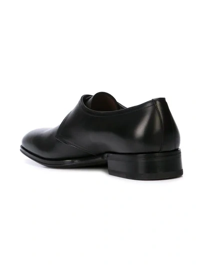 Shop Ferragamo Alessandro Monk Shoes In Black