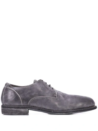 Shop Guidi Formal Lace Up Shoes In Grey