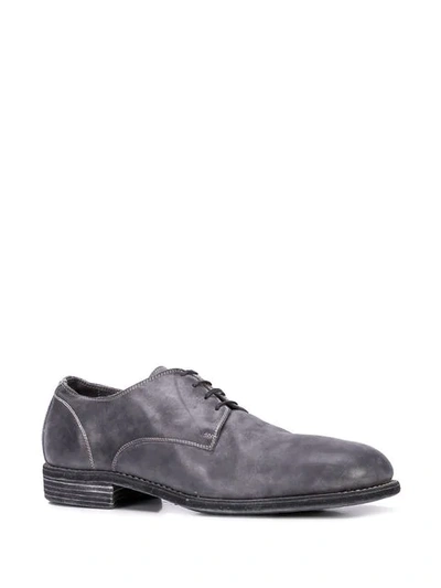 GUIDI FORMAL LACE UP SHOES - 灰色