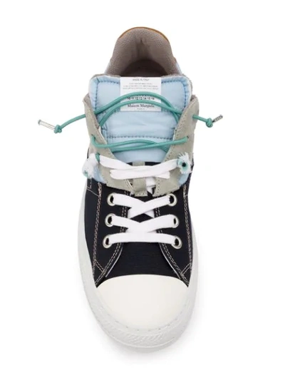 Shop Maison Margiela 'evolution' Sneakers In Blue ,grey