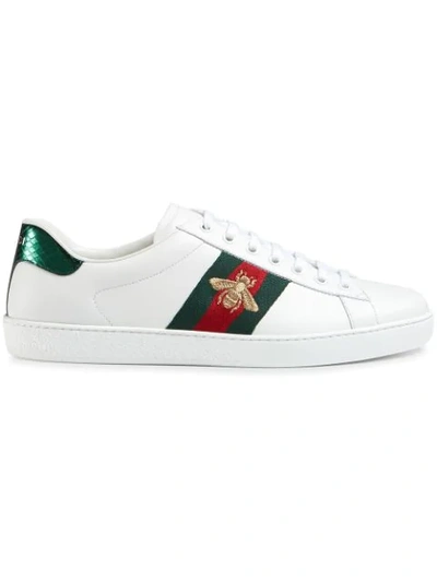 GUCCI ACE EMBROIDERED LOW-TOP SNEAKERS 429446A38G012156638