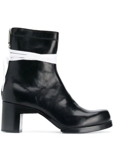 1017 ALYX 9SM CHUNKY HEEL ANKLE BOOTS - 黑色