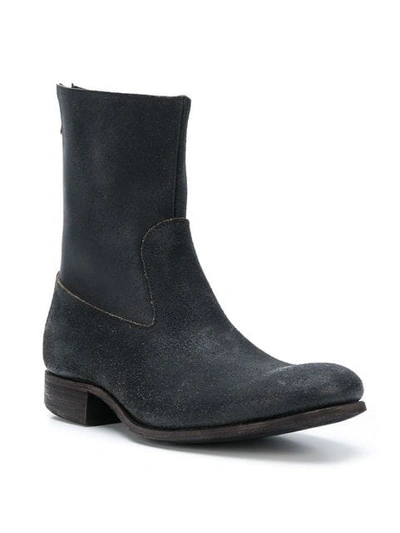 Shop Carpe Diem Rear Zipped Ankle Boots In Black