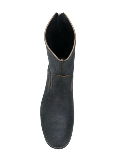 Shop Carpe Diem Rear Zipped Ankle Boots In Black