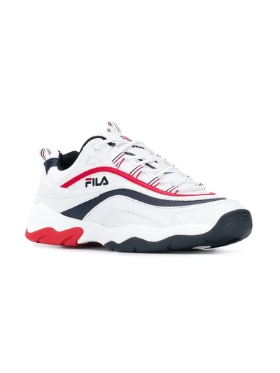 Shop Fila Ray Low Sneakers In White