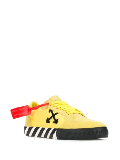 OFF-WHITE LOGO SNEAKERS - 黄色