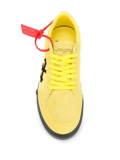 OFF-WHITE LOGO SNEAKERS - 黄色