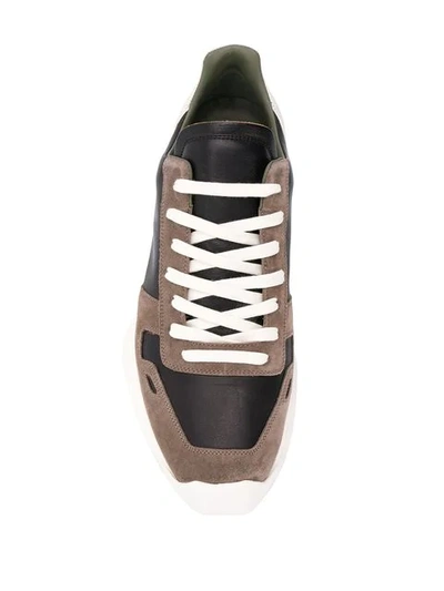 Shop Rick Owens Classic Low Top Trainers In Black