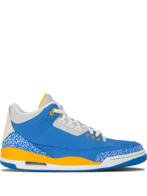 jordan 3 blue and gold