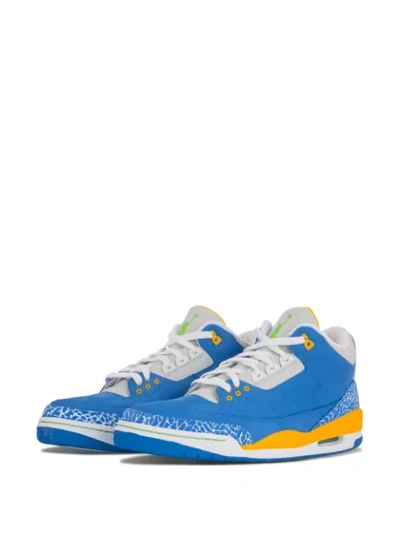Jordan Air  3 Ls Sneakers In Blue