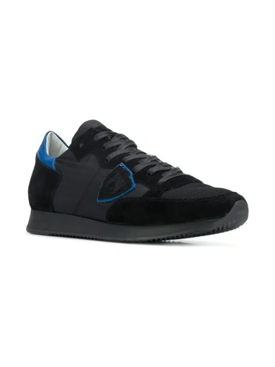 Shop Philippe Model Tropez Low Top Trainers In Black
