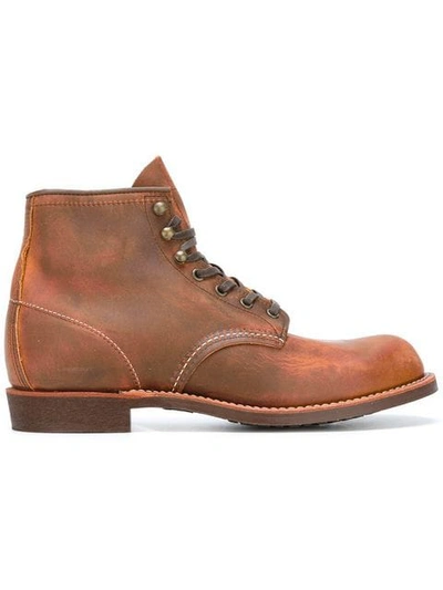 Shop Red Wing Shoes Lace-up Boots In Copper