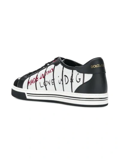 Shop Dolce & Gabbana The King Sneakers In White