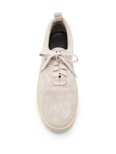 Shop Fear Of God Low Lace-up Sneakers In Grey
