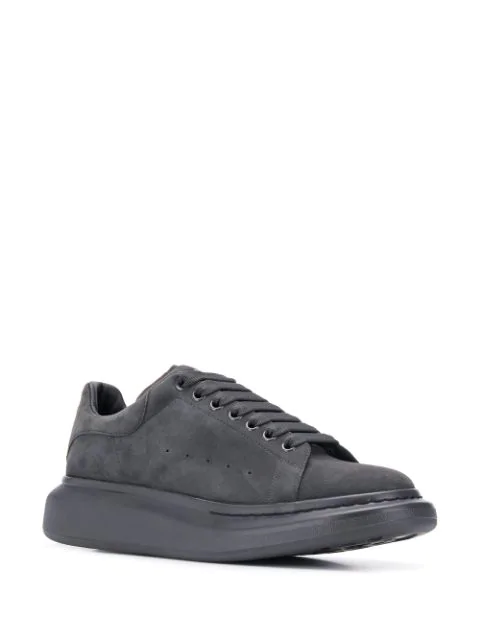 alexander mcqueen grey suede trainers