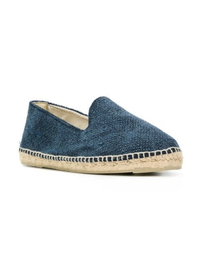 Shop Manebi Woven Espadrilles - Blue