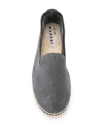 Manebi Classic Espadrilles In Grey